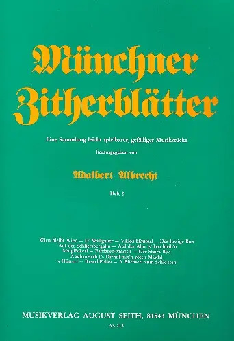 Münchner Zitherblätter Band 2 Sonderangebot