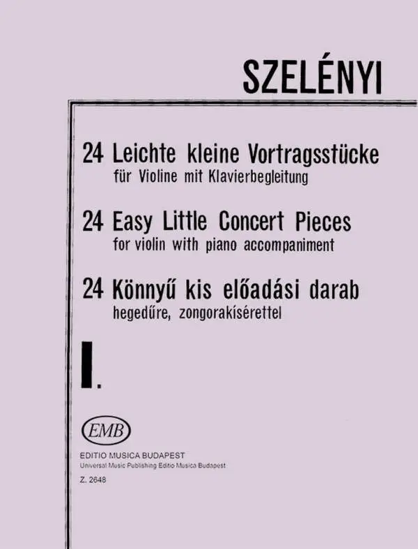 Wochenendangebot 24 leichte kleine Vortragsstücke