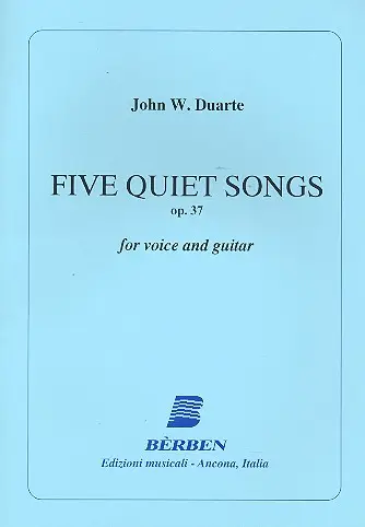 5 quiet Songs op.37 for voice and Preiswert