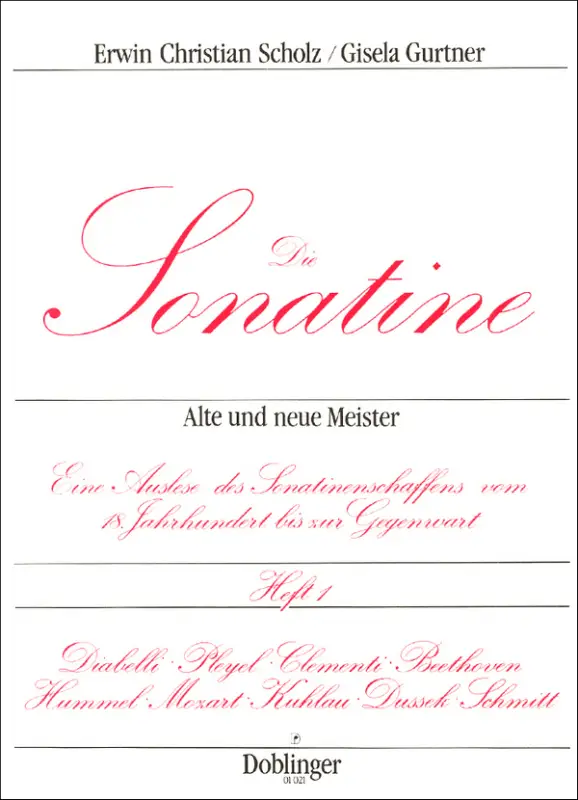 Die Sonatine Band 1 für Klavier Solange Der Vorrat Reicht