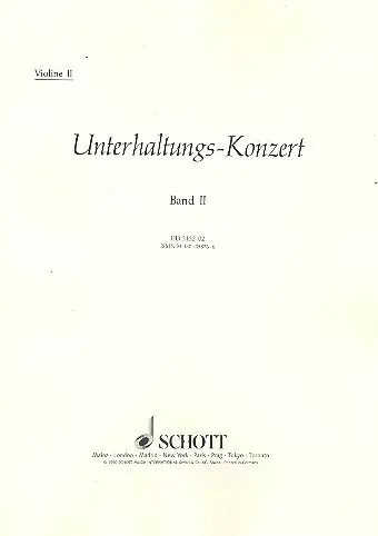Unterhaltungskonzert Band 2 Günstig