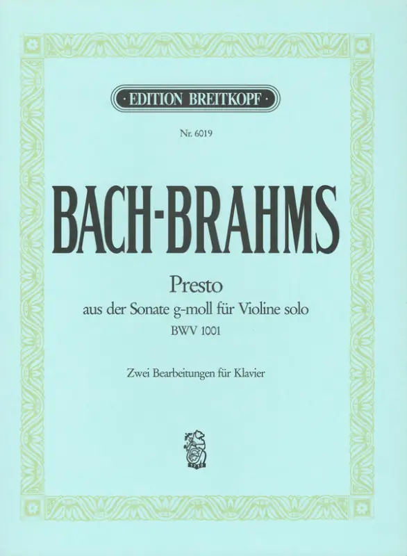Expressversand Presto nach J.S. Bach Studien