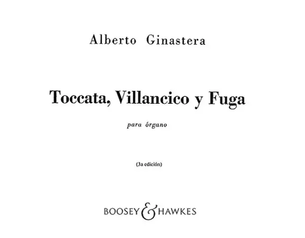 Toccata, Villancico y Fuga Neu Im Sortiment