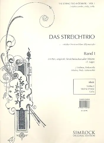 Das Streichtrio Band 1 - leichte Streichtriosätze alter Meister Kracherpreis