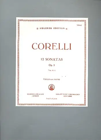 Knallerangebot 12 sonatas op.5 vol.1 (nos.4-6)