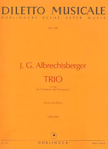 Trio G-Dur für 2 Violinen Ausverkauf