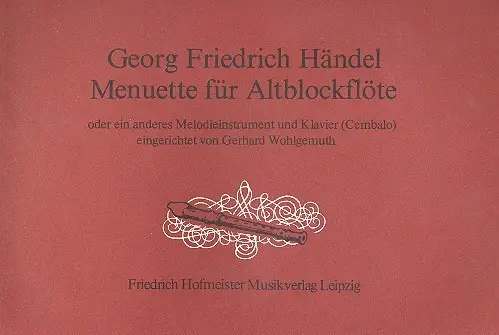 Neue Kollektion Menuette für Altblockflöte oder