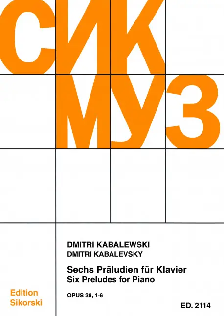 Echt 6 Präludien op.38