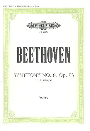 Sinfonie F-Dur Nr.8 op.93 Schneller Versand