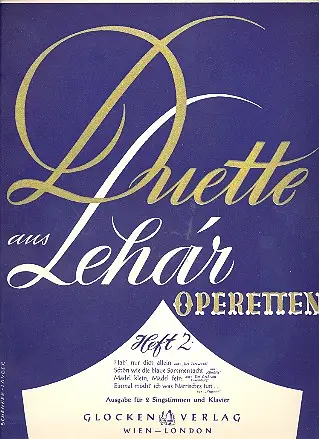 Zertifiziert Duette aus Lehar-Operetten Band 2