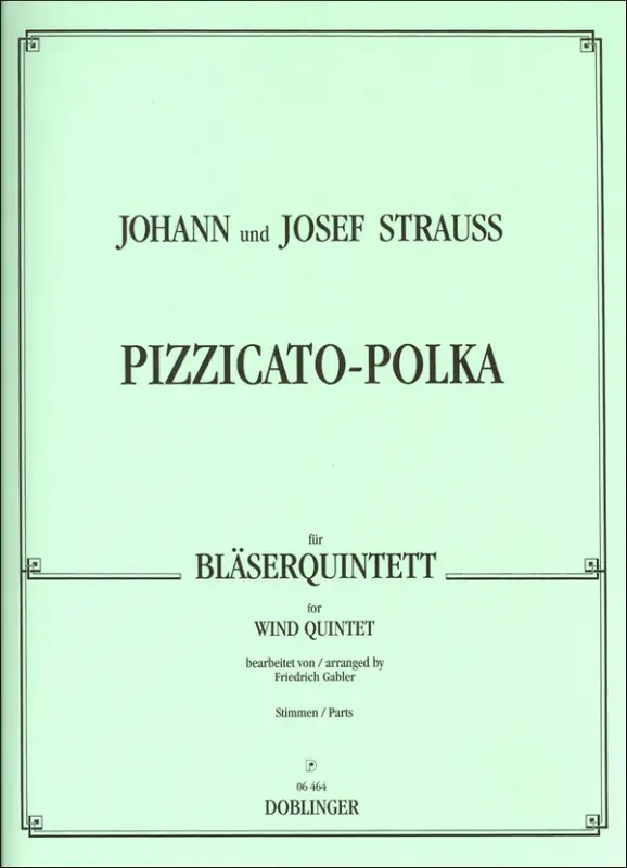Letzte Chance Pizzicato-Polka für Flöte, Oboe,