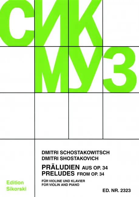 19 Präludien aus op.34 für Direktkauf