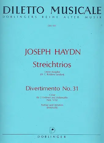 DIVERTIMENTO C-DUR NR.31 HOB.V:C2 Billig