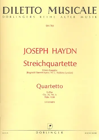Streichquartett Es-Dur op.76,6 Geprüft