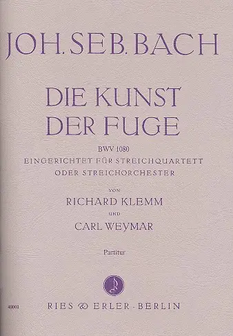 Die Kunst der Fuge BWV1080 Rabatt