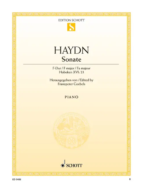 Kracherpreis Sonate F-Dur Hob.XVI:23