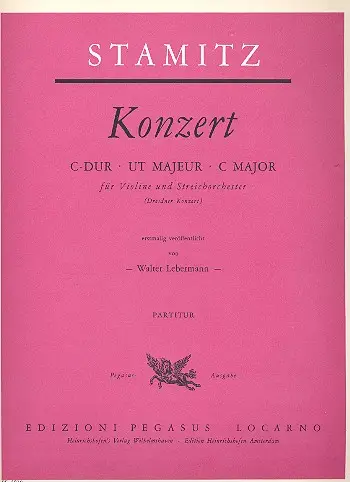 Markenware Konzert C-Dur für Violine und Streicher