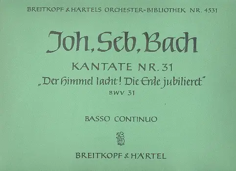 Der Himmel lacht die Erde jubilieret Nur Für Kurze Zeit