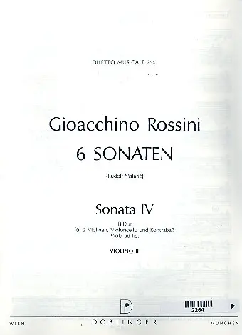 Sonate B-Dur Nr.4 für 2 Violinen, Rabatt
