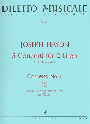 Jetzt Kaufen Konzert C-Dur Nr.1 Hob.VIIh:1