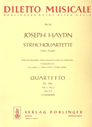 Streichquartett Es-Dur op.1,2 Neu
