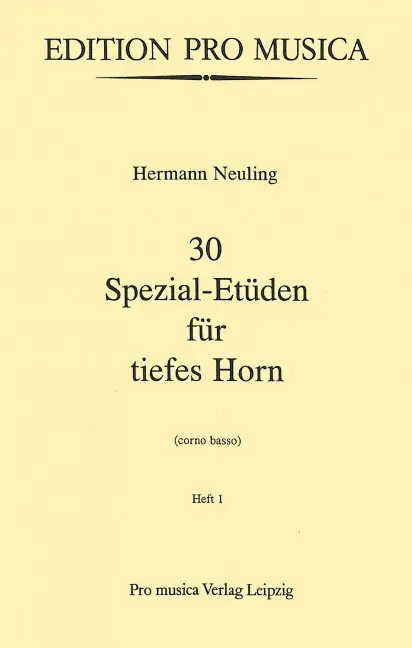 30 Spezial-Etüden Band 1 Top-Angebot