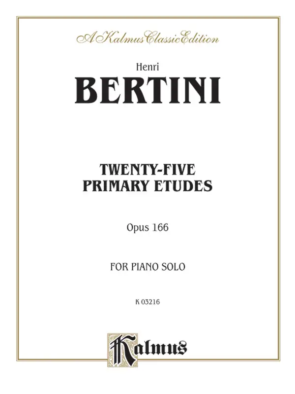 25 Primary Etudes op.166 Begrenztes Angebot