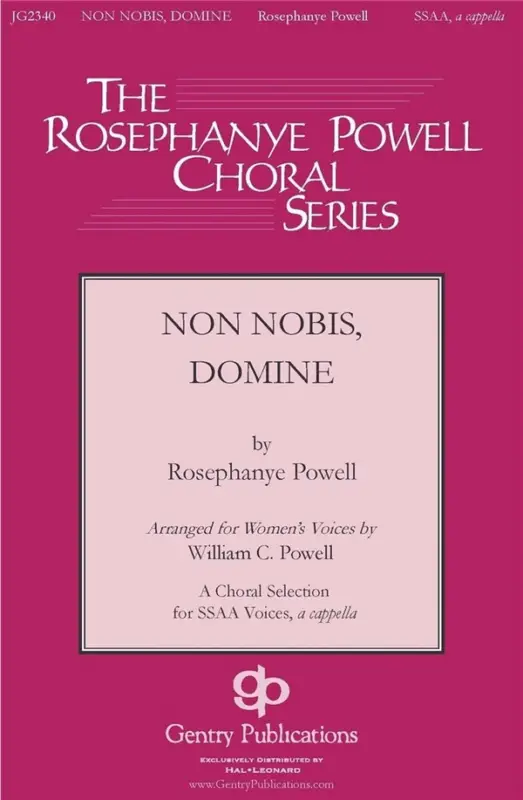 Zertifiziert Rosephanye Powell, Non Nobis Domine