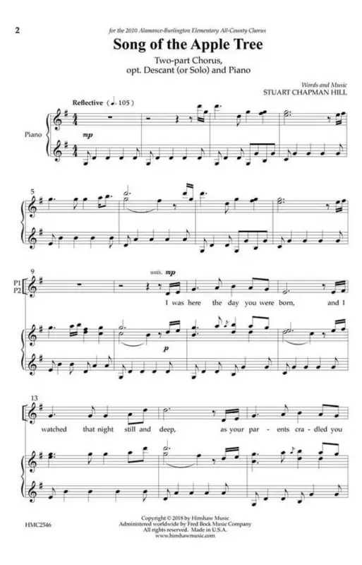 Stuart Chapman Hill, Song of the Apple Tree Bestseller