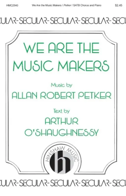 Allan Robert Petker, We Are the Music Makers Neue Kollektion