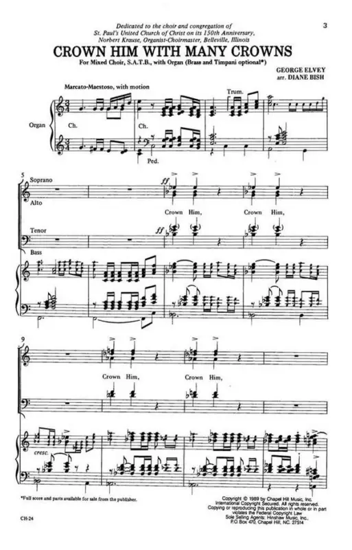 Super-Preis George J. Elvey, Crown Him With Many Crowns