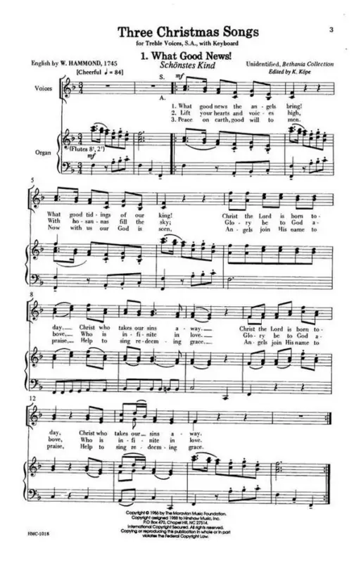 Three Christmas Songs Preisknaller