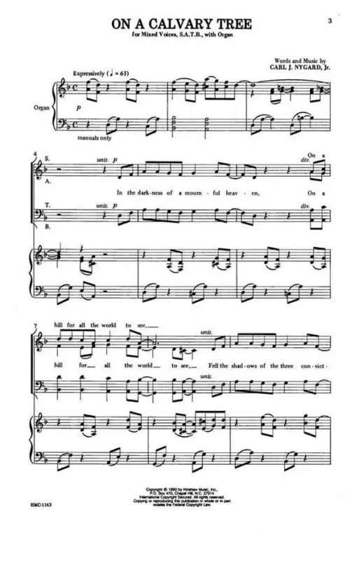 Carl Nygard, On A Calvary Tree Sale