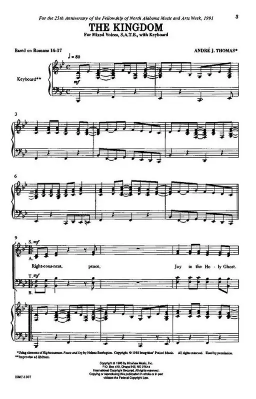 André J. Thomas, The Kingdom Schneller Versand