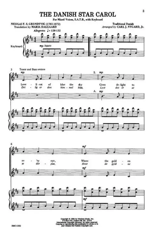 Beliebt The Danish Star Carol