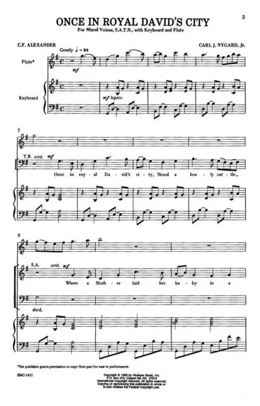 Bestpreis Carl Nygard, Once In Royal David's City