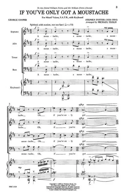 Stephen Foster, If You've Only Got A Moustache Bestseller