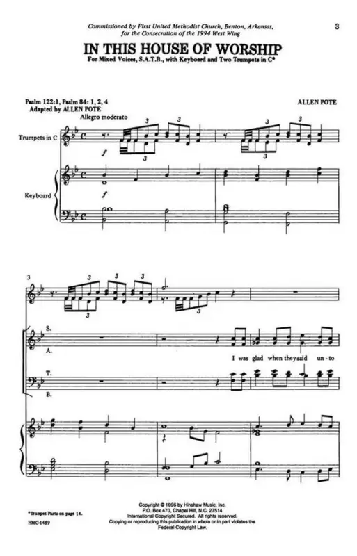 Allen Pote, In This House Of Worship Letzte Chance