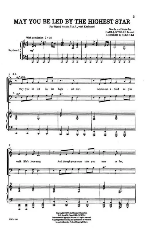 Carl Nygard, May You Be Led By The Highest Star Nur Für Kurze Zeit