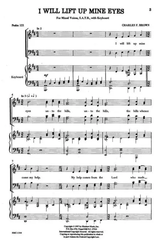 Charles Brown, I Will Lift Up Mine Eyes Markenprodukt