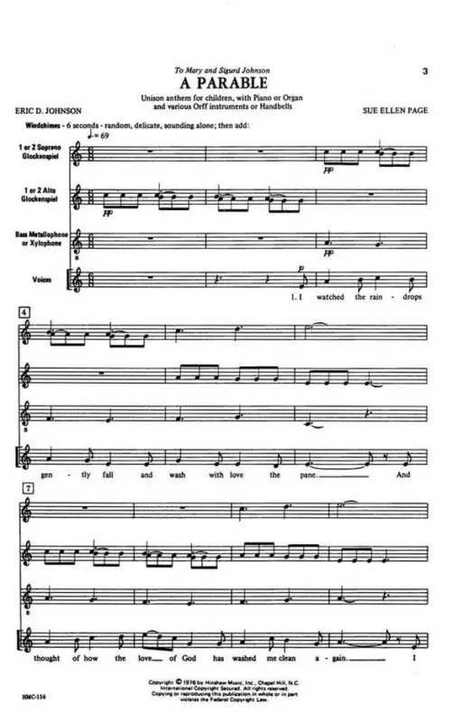 Sue Ellen Page, A Parable Billig