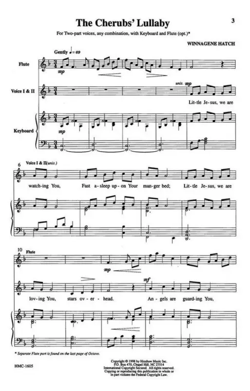 Winnagene Hatch, The Cherub's Lullaby Zertifiziert