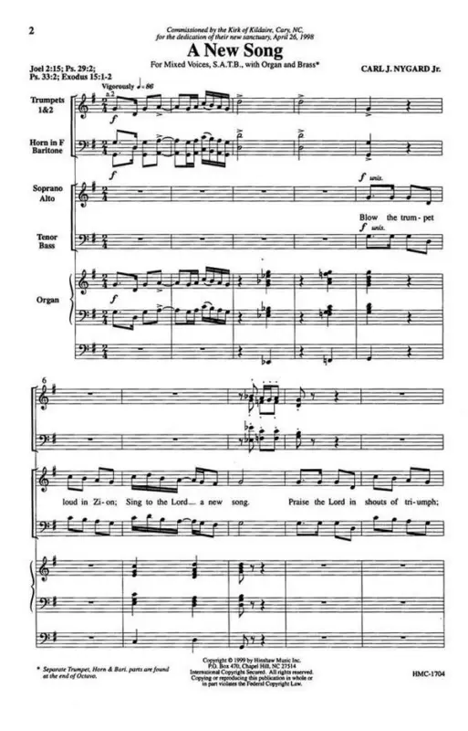 Carl Nygard, A New Song Garantierte Lieferung