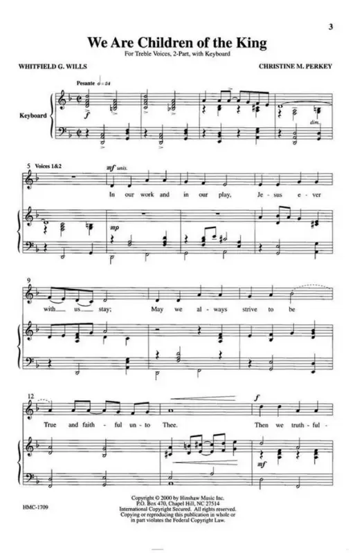 Angebot Christine Perkey, We Are Children Of The King