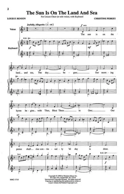 Abverkauf Christine Perkey, The Sun Is On The Land And Sea