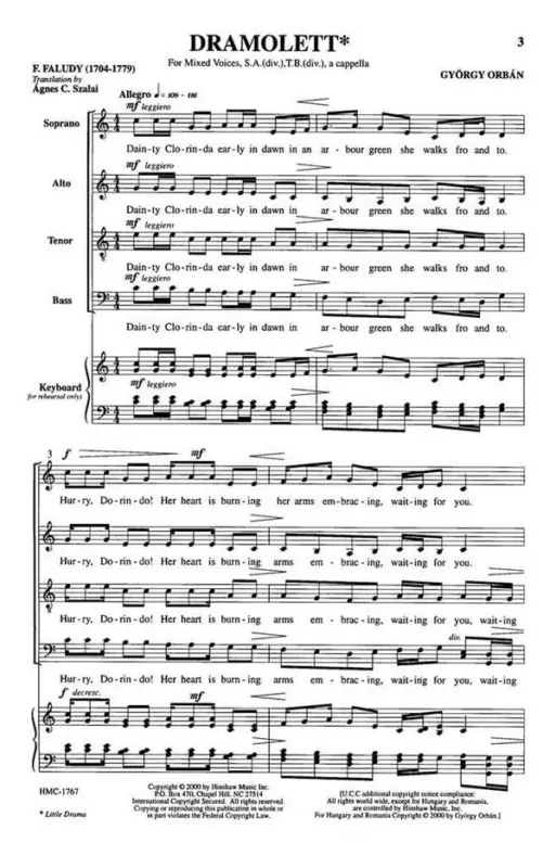 Bestseller György Orbán, Dramolett