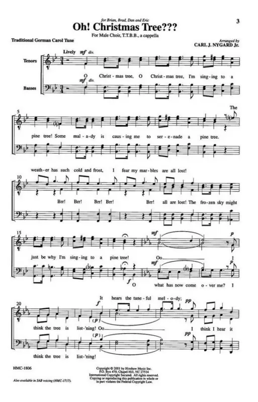 Carl Nygard, Oh! Christmas Tree Kostenloser Rückversand