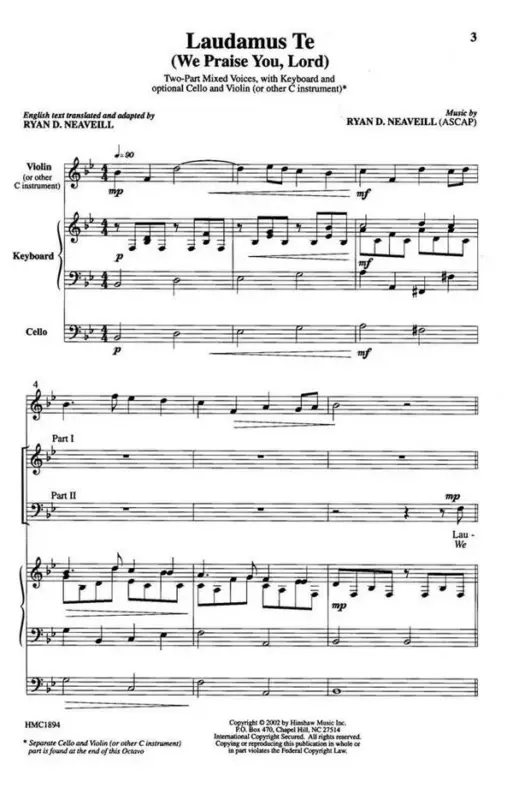 Aktuell Ryan D. Neaveill, Laudamus Te