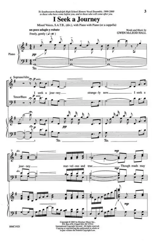 Ausverkauf Gwen Mcleod Hall, I Seek A Journey