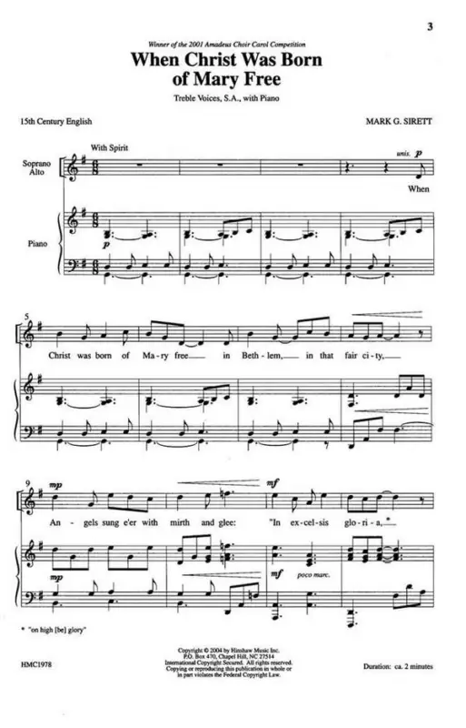 Billig Dr. Mark Sirett, When Christ Was Born Of Mary Free